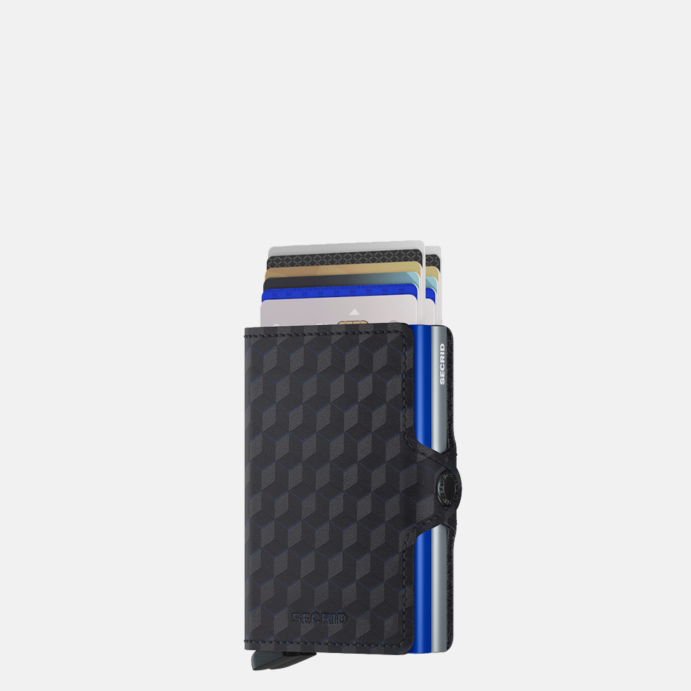 Secrid Twinwallet pasjeshouder optical titanium blue bij Duifhuizen