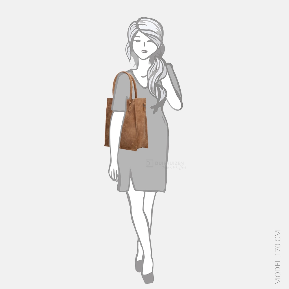 Zebra Trends Rosa shopper camel bij Duifhuizen