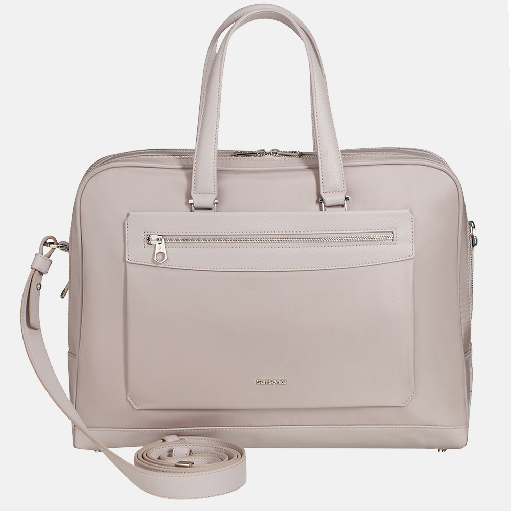 Samsonite Zalia 2.0 laptoptas 15 inch stone grey bij Duifhuizen