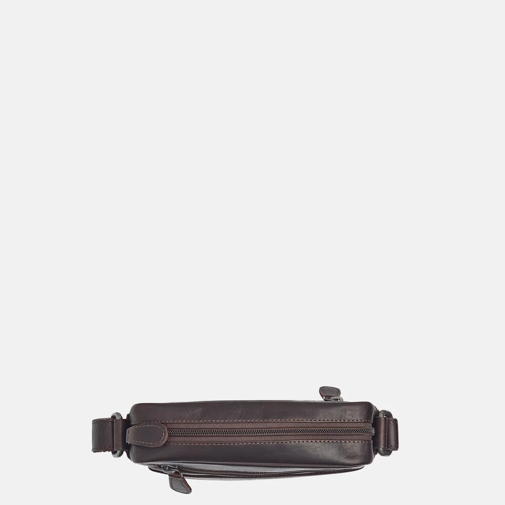 Chesterfield Laveno schoudertas S dark brown bij Duifhuizen