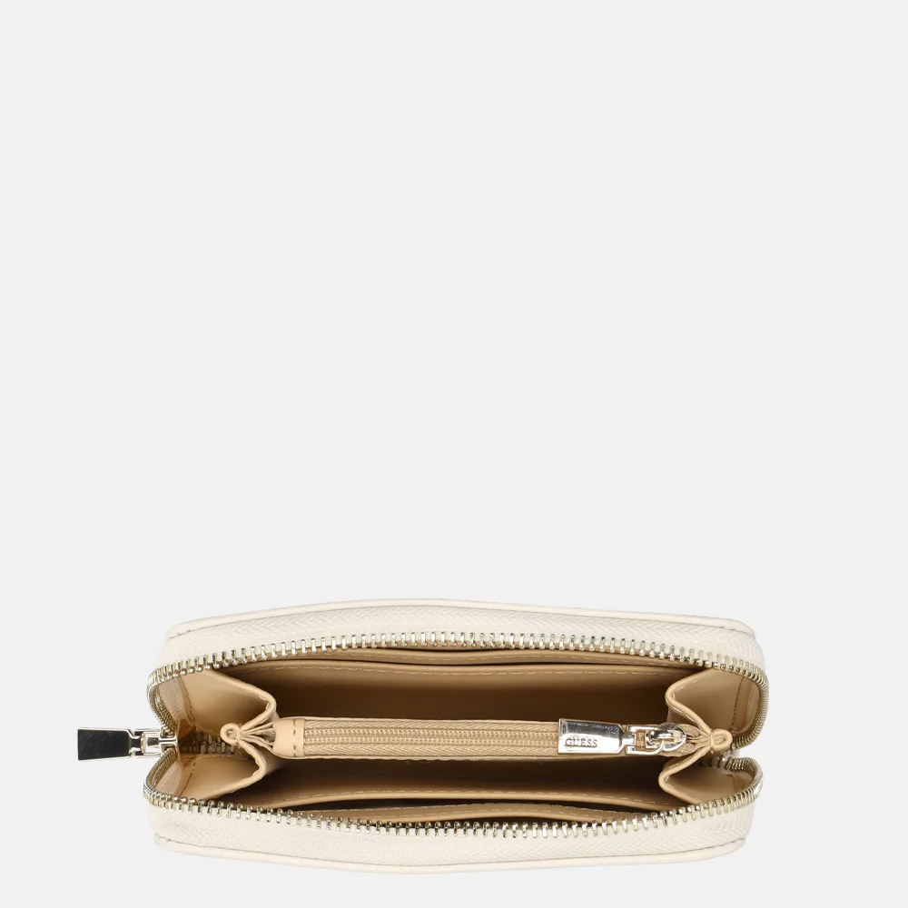 Guess Calebra portemonnee M off white bij Duifhuizen