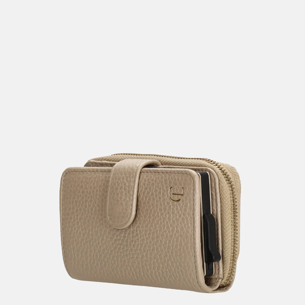 Charm London safety wallet portemonnee champagne bij Duifhuizen