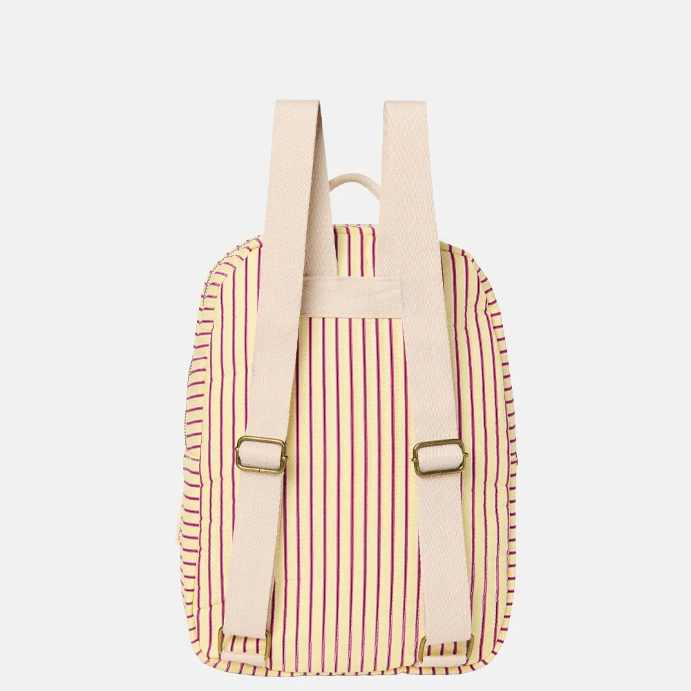 Studio Noos Poplin Striped kinderrugzak butter striped yellow bij Duifhuizen