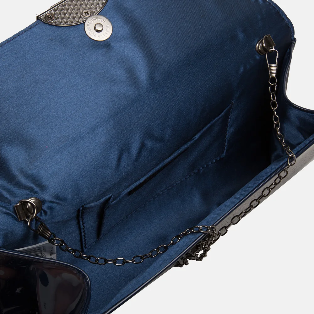 Bulaggi Grace clutch dark blue bij Duifhuizen