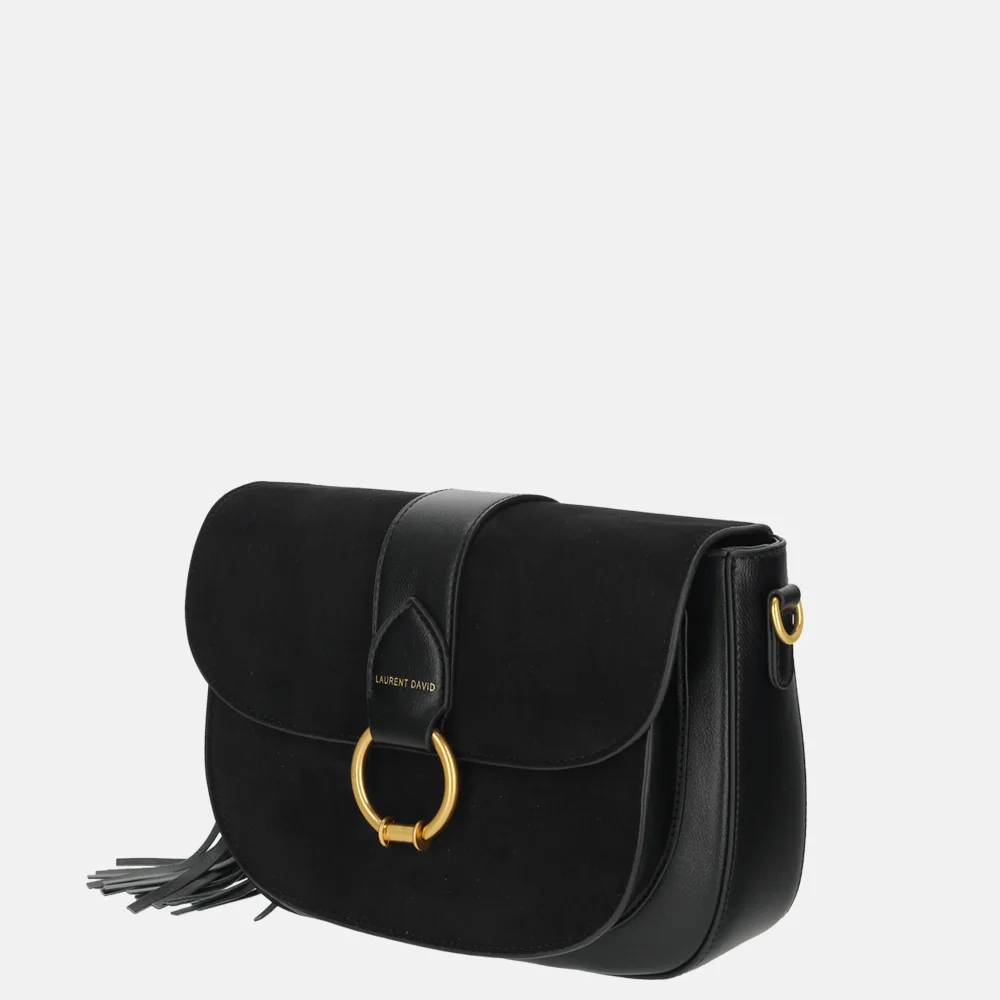 Laurent David Camille crossbody tas black bij Duifhuizen