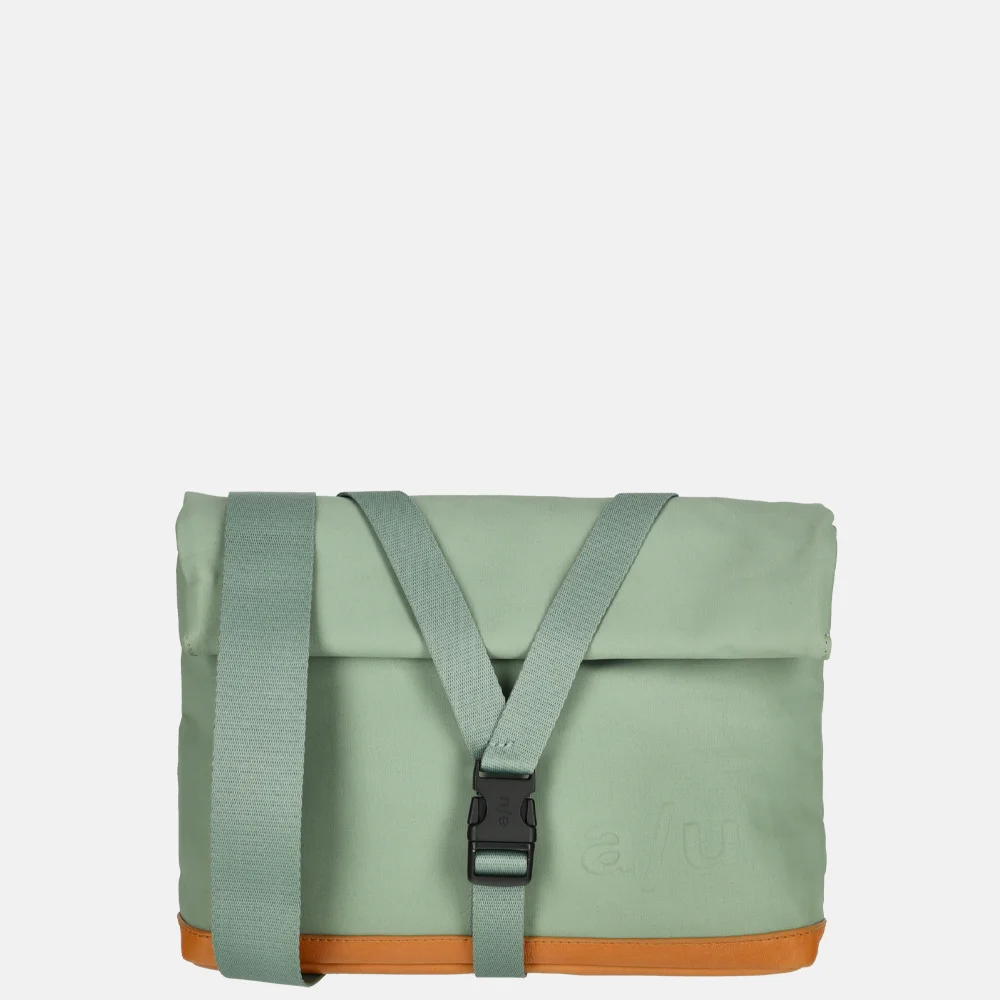 Aunts and Uncles Japan Yao rolltop crossbody tas sage green