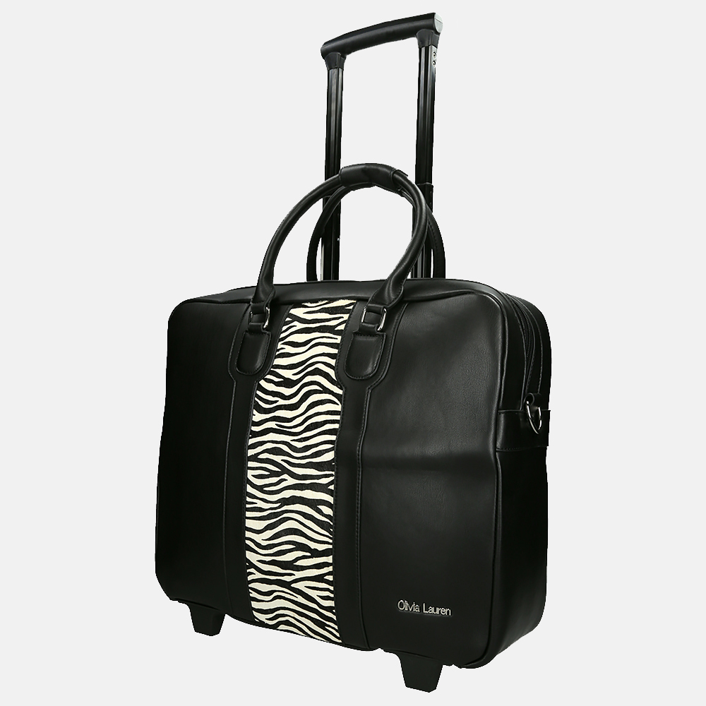 Olivia Lauren laptop trolley 15.4 inch black  bij Duifhuizen