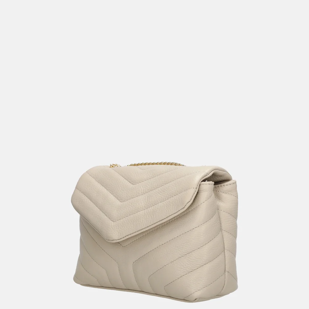 Charm London schoudertas beige bij Duifhuizen