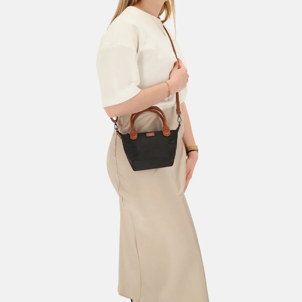 Charm London Buckingham handtas XS zwart bij Duifhuizen