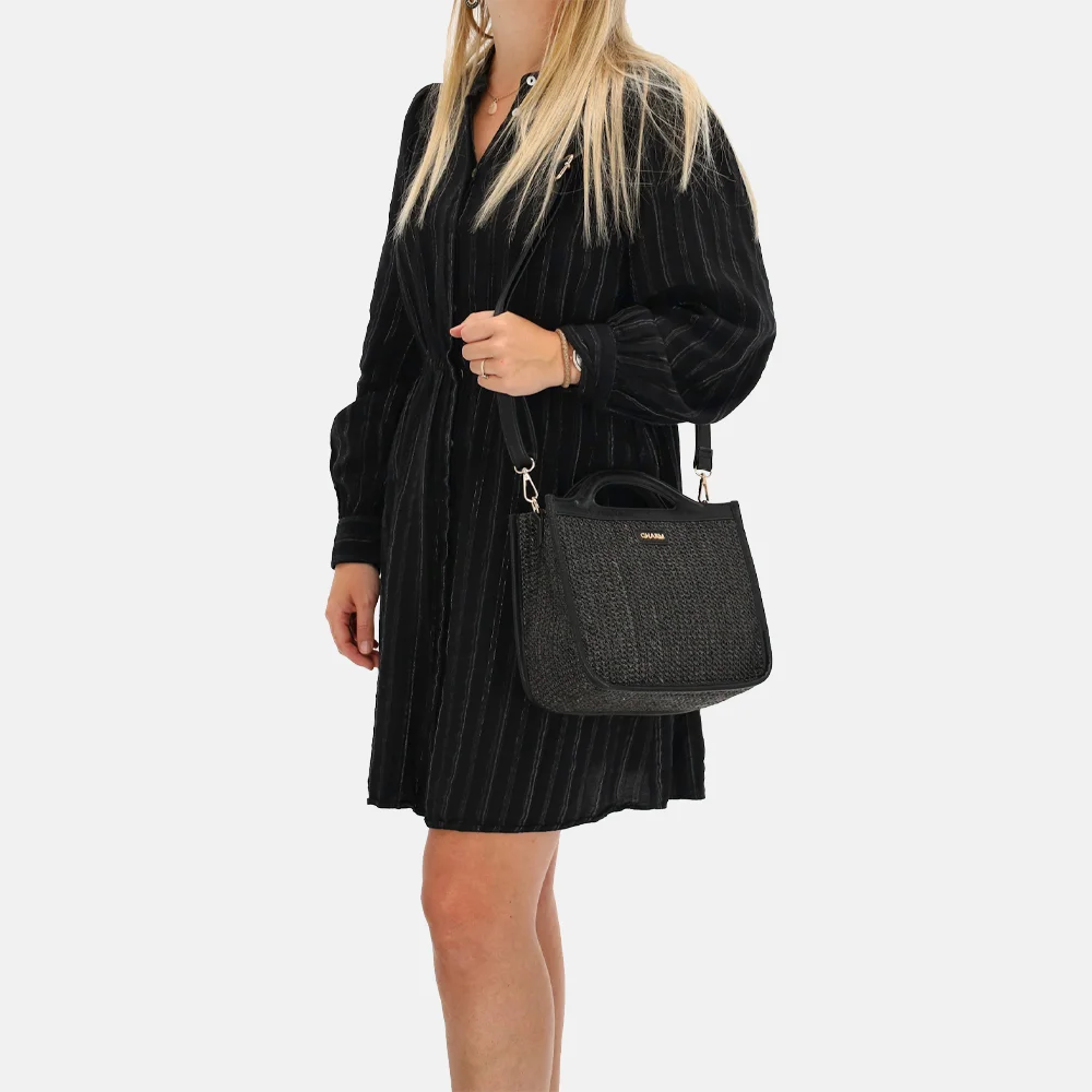 Charm London Hillingdon handtas zwart bij Duifhuizen