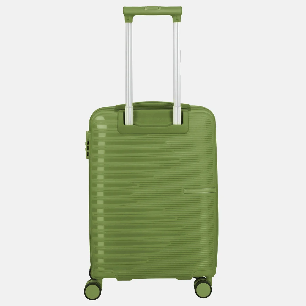 Travelite Pacific spinner 55cm olive bij Duifhuizen