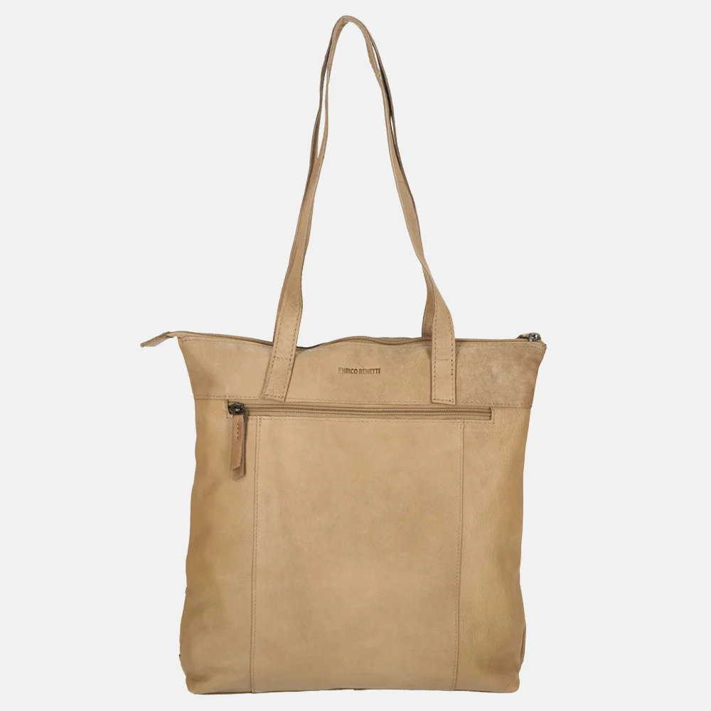 Enrico Benetti Sicily shopper lichttaupe bij Duifhuizen