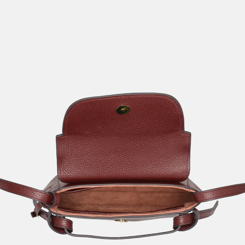 Smaak Amsterdam Clint crossbody tas bordeaux bij Duifhuizen