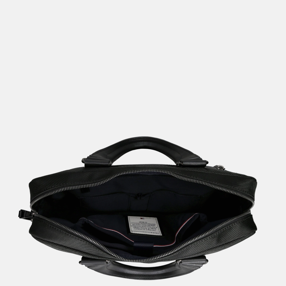 Tommy Hilfiger 1985 laptoptas  black bij Duifhuizen