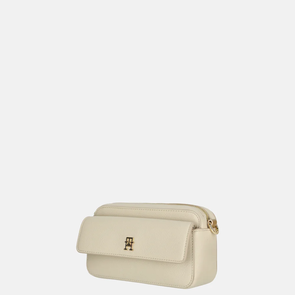 Tommy Hilfiger Distinct crossbody tas classic beige bij Duifhuizen