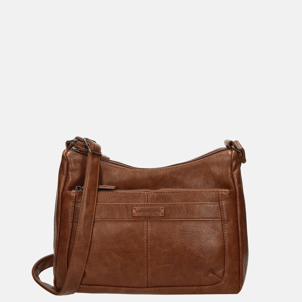 Enrico Benetti Caen crossbody tas cognac