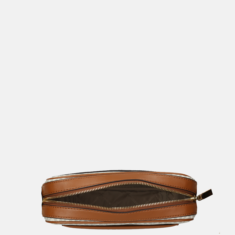 Michael Kors Meave crossbody tas L vanille/acorn bij Duifhuizen