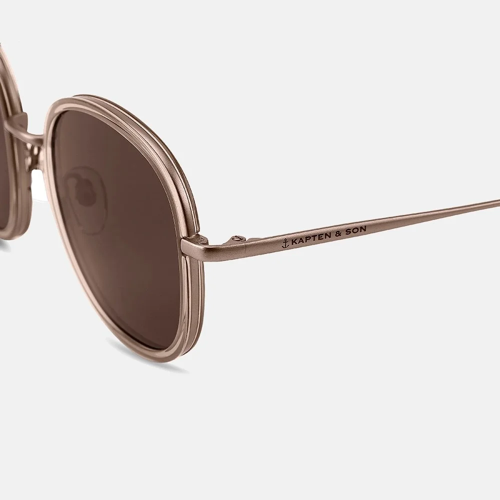 Kapten & Son Amsterdam zonnebril transparent hazel brown bij Duifhuizen
