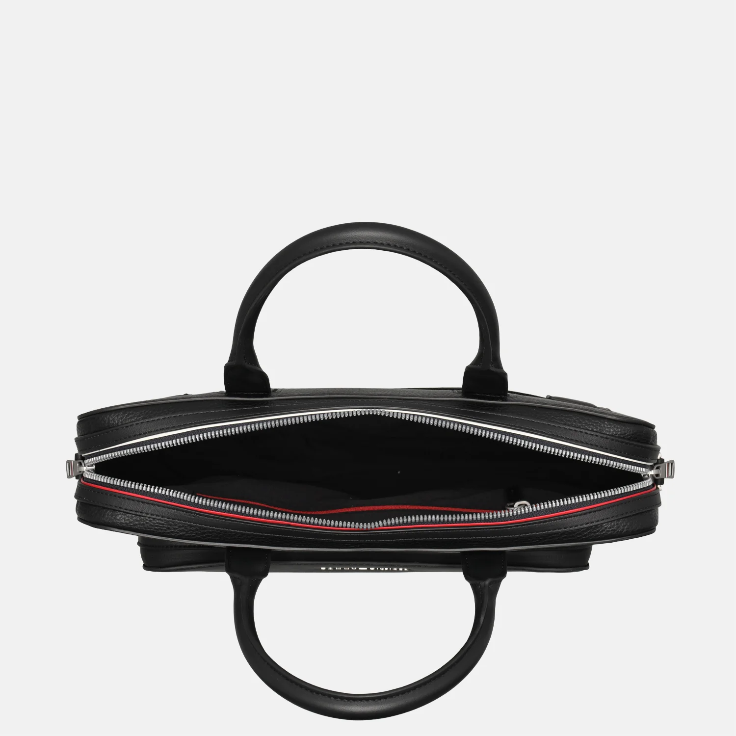 Tommy Hilfiger central slim computer bag laptoptas black bij Duifhuizen