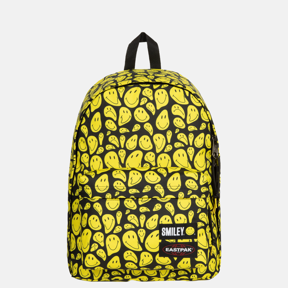 Eastpak Out of Office Smiley rugzak 14 inch stretch yellow