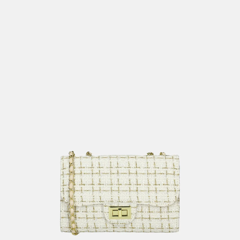 Firenze Boucle crossbody tas M beige bij Duifhuizen