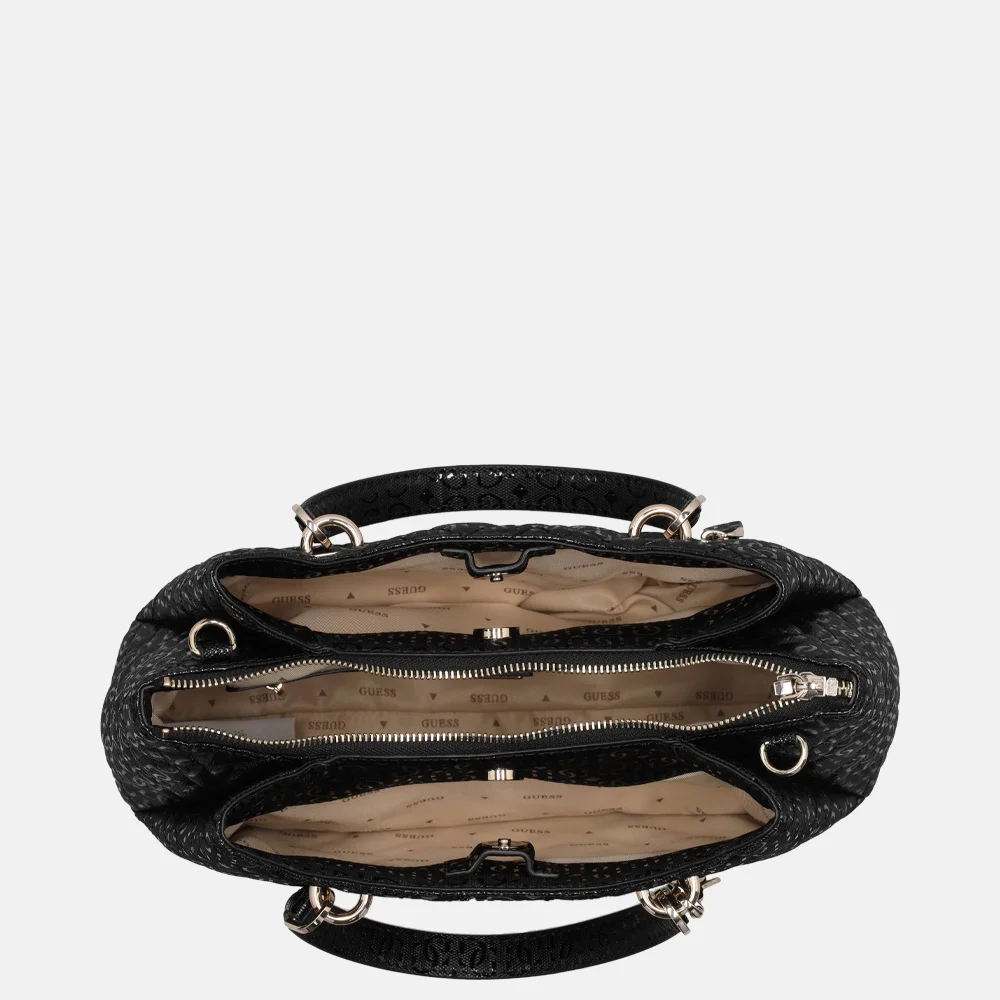 Guess Girlfriend satchel schoudertas Black bij Duifhuizen