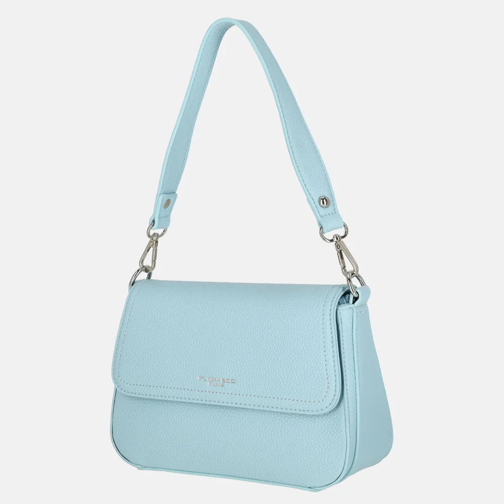 Flora & Co crossbody tas light blue bij Duifhuizen
