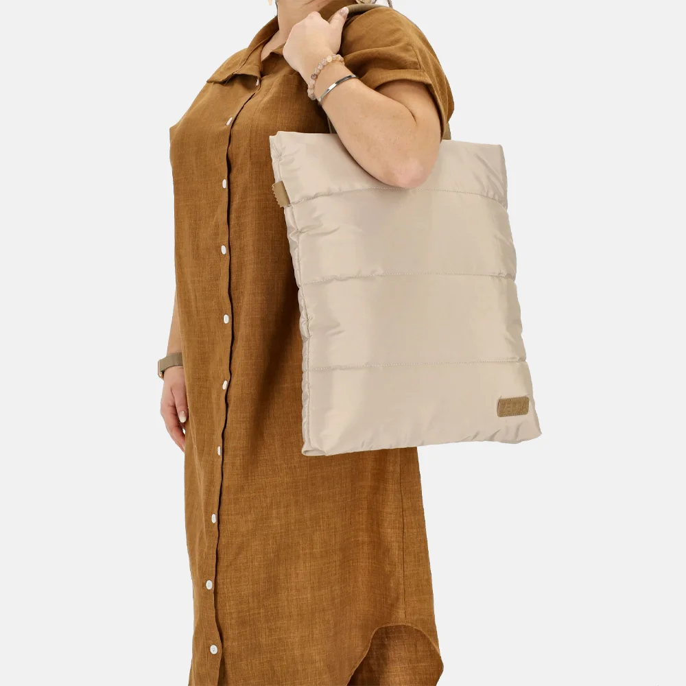 Zebra Trends Elske shopper II licht taupe bij Duifhuizen