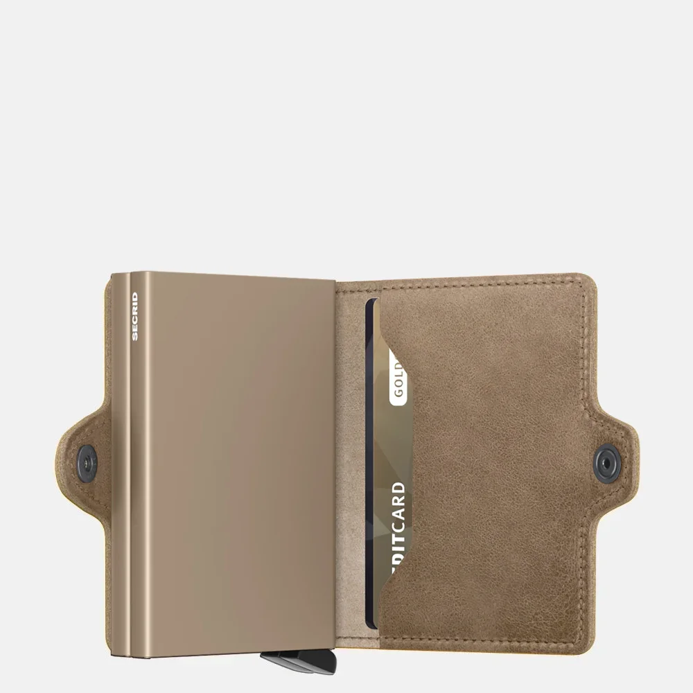 Secrid Twinwallet pasjeshouder vintage taupe bij Duifhuizen