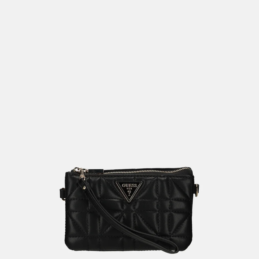 Guess Latona crossbody tas mini black bij Duifhuizen