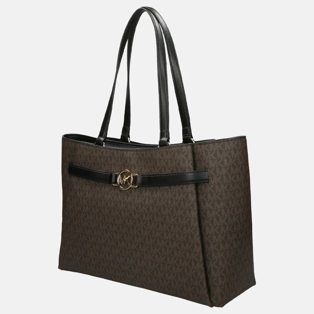 Michael Kors Angelina shopper brown/black bij Duifhuizen