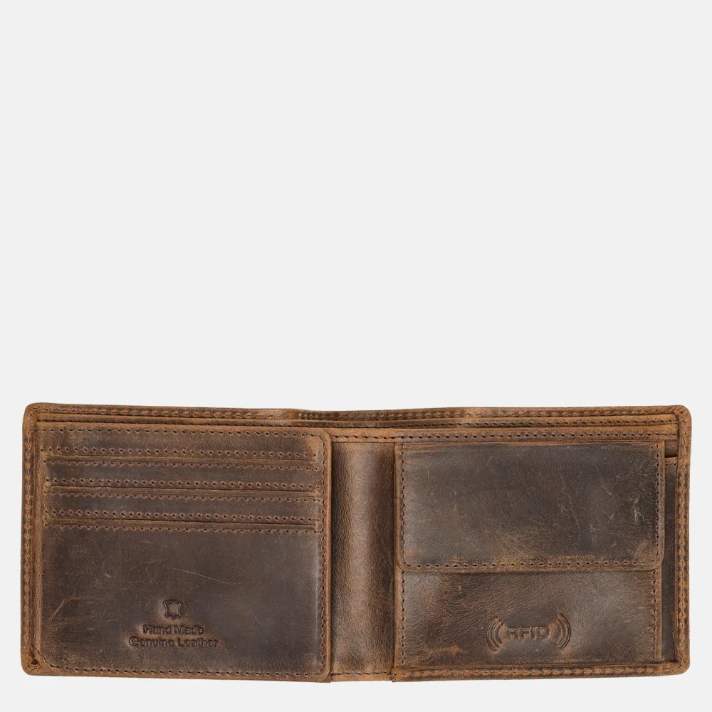 Bear Design Vegas billfold bruin bij Duifhuizen