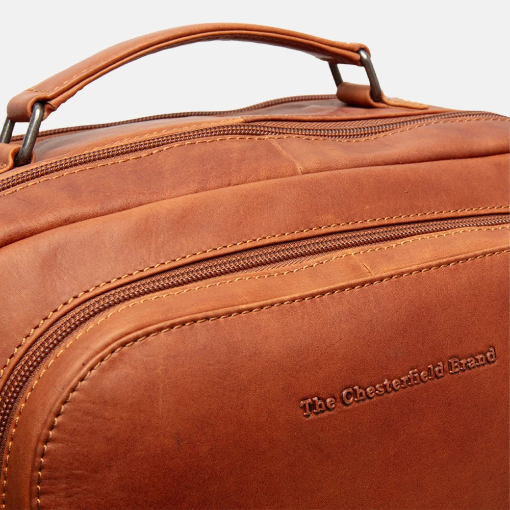 Chesterfield Lennox laptoprugzak L 16 inch cognac bij Duifhuizen