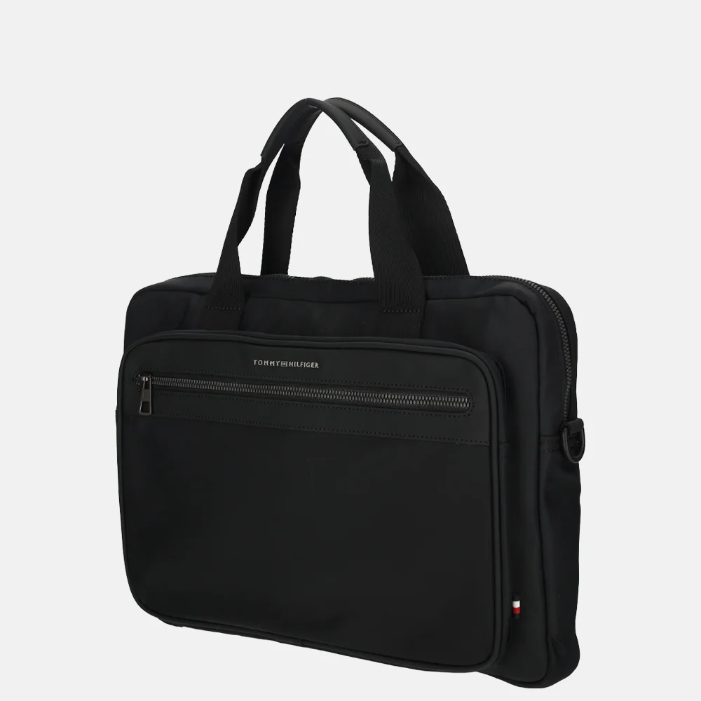 Tommy Hilfiger Repreve laptoptas 15 inch black bij Duifhuizen