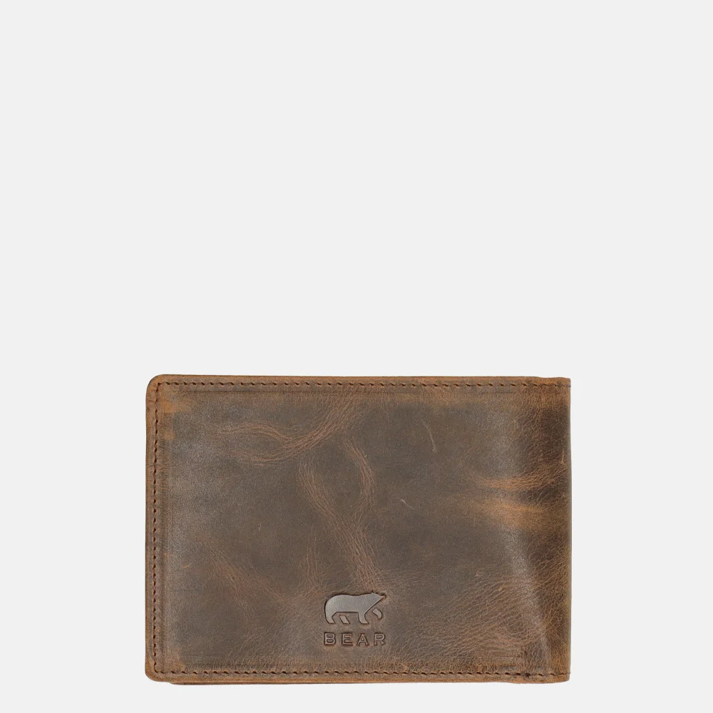 Bear Design Vegas billfold bruin bij Duifhuizen