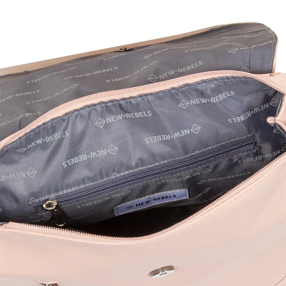 New Rebels Daley Flap rugzak soft pink bij Duifhuizen