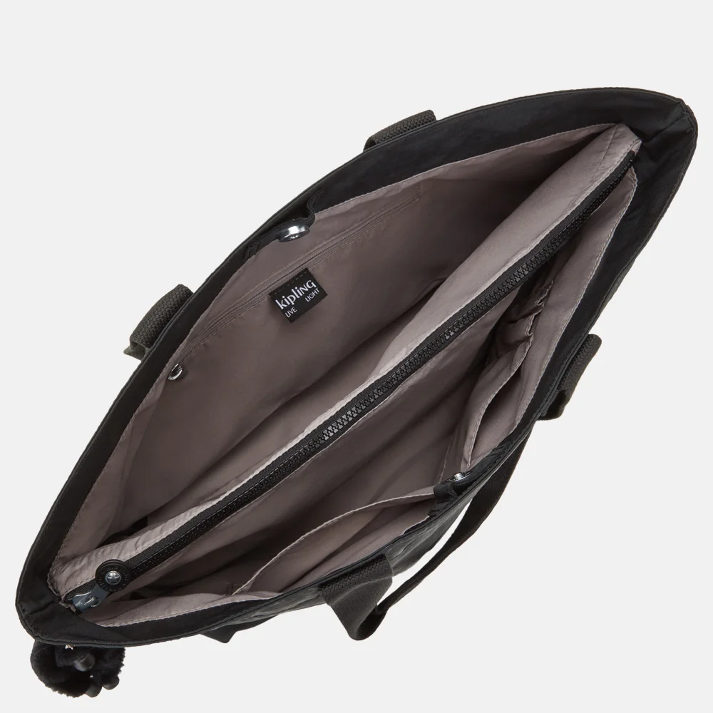 Kipling Colissa shopper black noir bij Duifhuizen