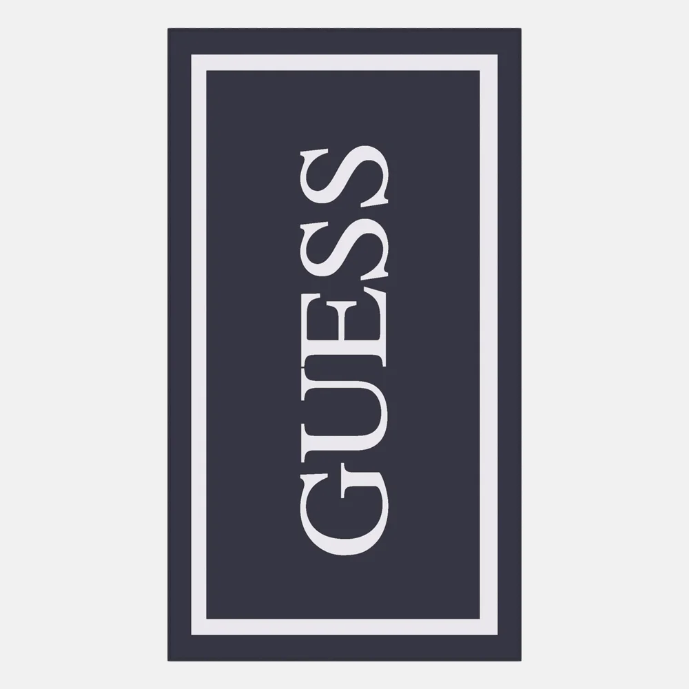 Guess Jacquard Towel smart blue bij Duifhuizen
