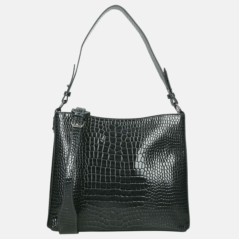 HVISK Amble Croco buideltas dark grey bij Duifhuizen