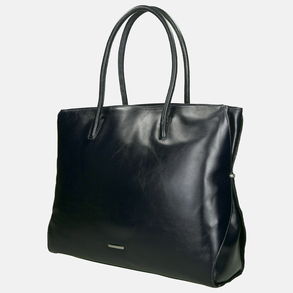 Claudio Ferrici Classico shopper 13.3 inch black bij Duifhuizen