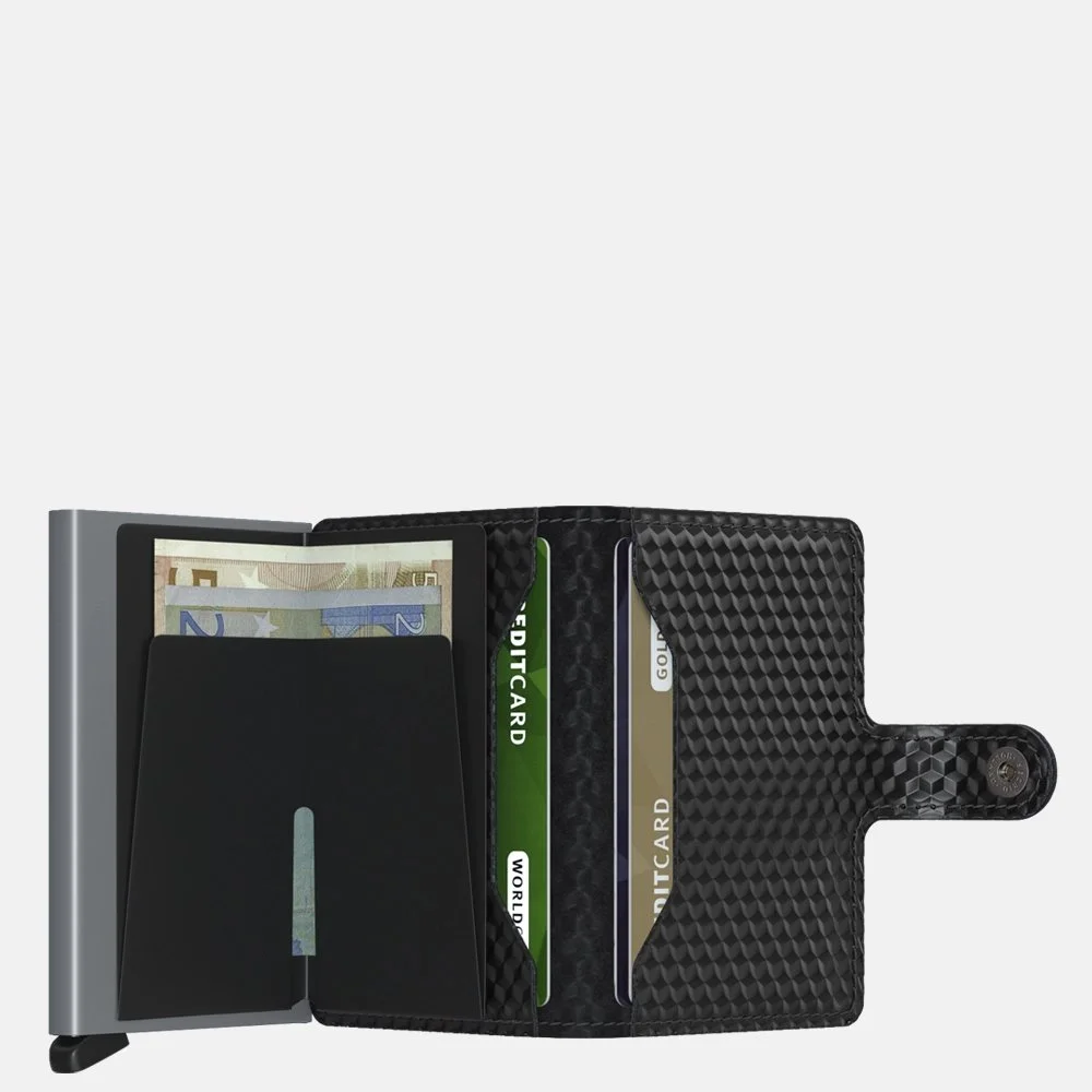 Secrid Miniwallet pasjeshouder cubic black-titanium bij Duifhuizen