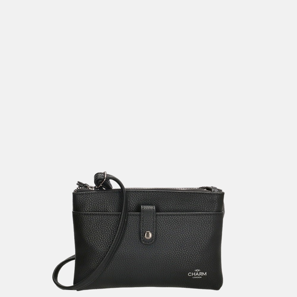 Charm London Stratford crossbody tas black