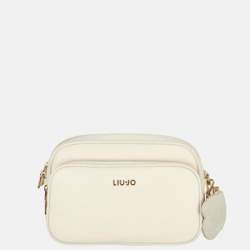 Liu Jo Achala camera case crossbody tas M cream bij Duifhuizen