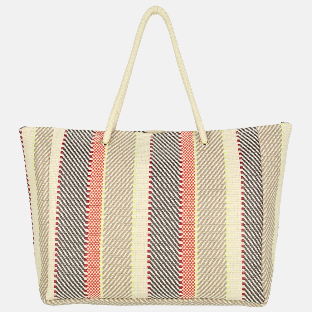 Laurent David Valerie strandtas multi orange bij Duifhuizen