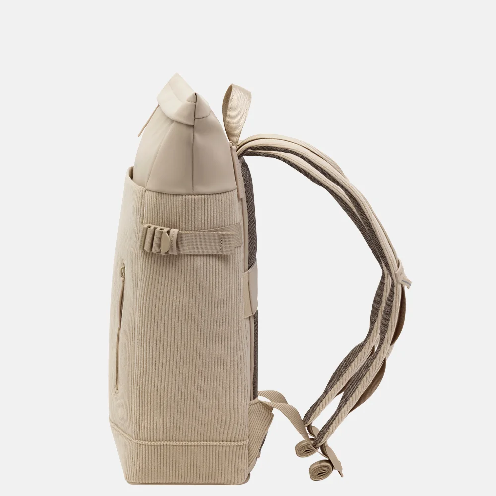 Kapten & Son Helsinki Pro Corduroy rugzak 15 inch dusty sand bij Duifhuizen
