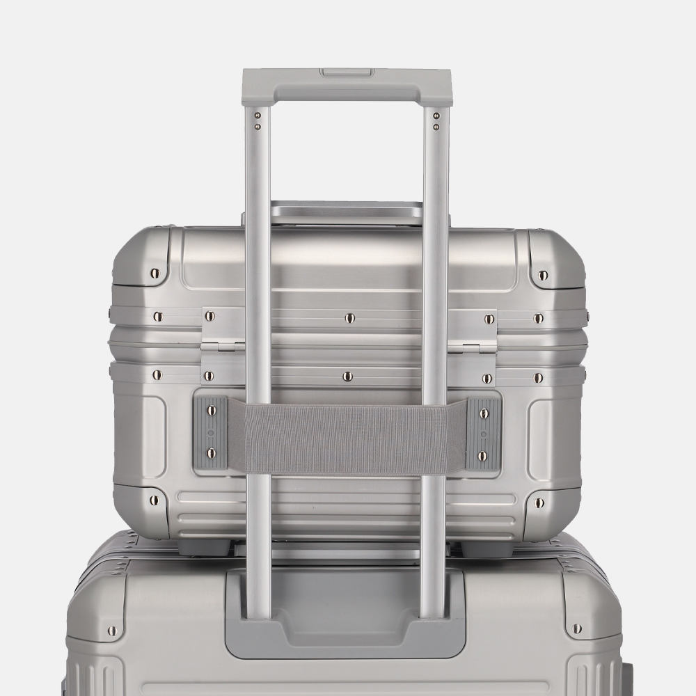 Travelite Next beautycase silver bij Duifhuizen