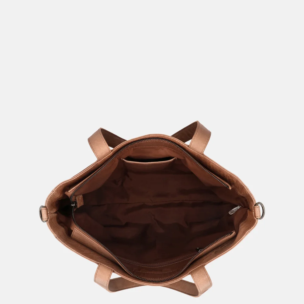 Hide & Stitches Inspired shopper bruin bij Duifhuizen