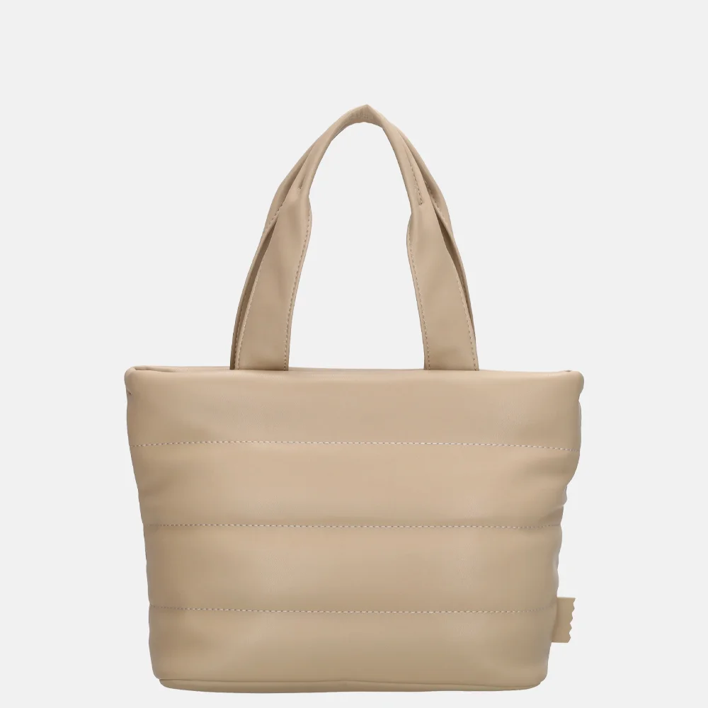 Zebra Trends Evie handtas licht taupe bij Duifhuizen
