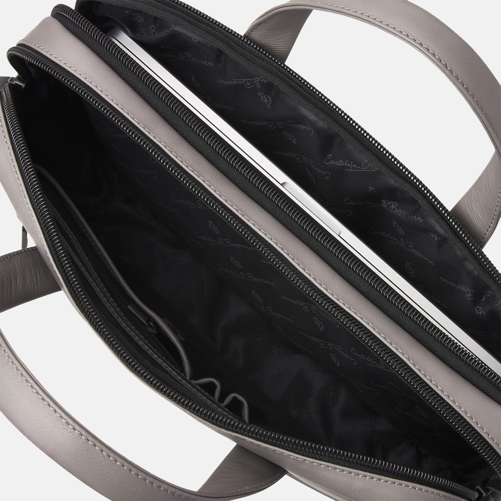 Castelijn & Beerens Charlie laptoptas 15 inch grey bij Duifhuizen