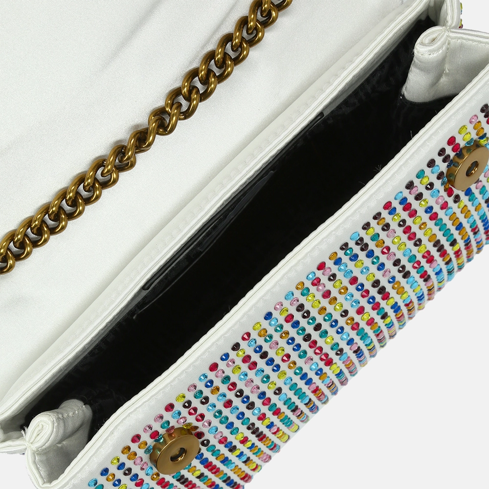 Kurt Geiger Fabric Kensington schoudertas bone bij Duifhuizen